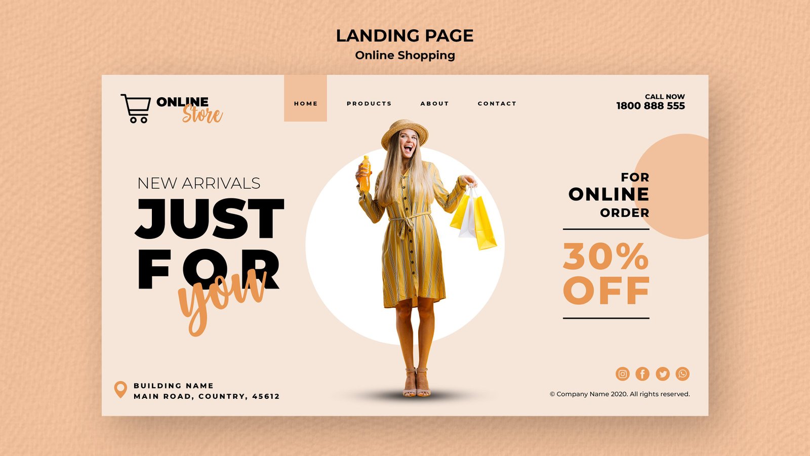 Apercu de template boutique ecommerce